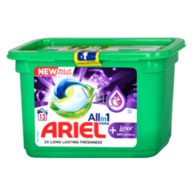 Ariel Allin1 Pods + Lenor gelové kapsle na praní dlouhotrvající vůně 13 kusů