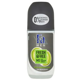 Fa Men Fresh & Free Mint & Bergamot Scent 24h kuličkový deodorant roll-on 50 ml