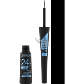 Catrice 24h Brush Liner Waterproof tekuté oční linky 010 Ultra Black Waterproof 3 ml