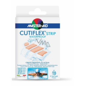 Cutiflex Náplasti do vody ultra tenké 20 kusů 4 rozměry