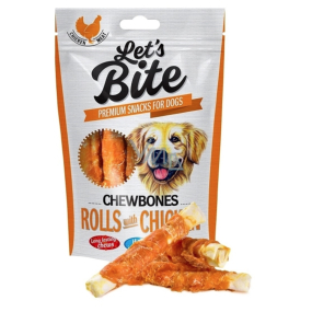 Brit Lets Bite Žvýkací kuřecí špalky doplňkové krmivo pro psy 110 g