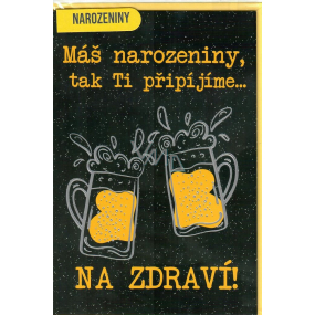 Nekupto Přání k narozeninám 115 x 170 mm Pivo 3565 F