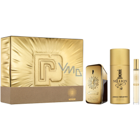 Paco Rabanne 1 Million Parfum parfém pro muže 50 ml + deodorant sprej 150 ml + parfém 10 ml, dárková sada