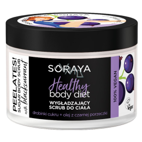 Soraya Healthy Body Diet Olej z černého rybízu vyhlazující přírodní cukrový peeling 200 ml