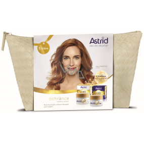 Astrid Q10 Miracle denní krém proti vráskám 50 ml + noční krém proti vráskám 50 ml + etue, kosmetická sada