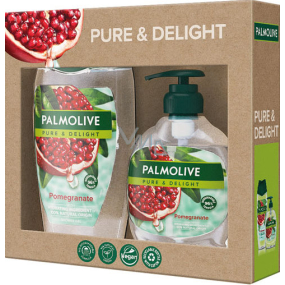 Palmolive Pure & Delight Pomegranate sprchový gel 250 ml + Pure & Delight Pomegranate tekuté mýdlo dávkovač 300 ml, kosmetická sada