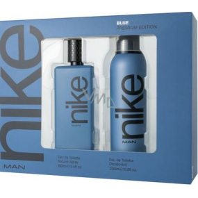 Nike Blue Premium Edition toaletní voda pro muže 100 ml + deodorant sprej 200 ml, dárková sada