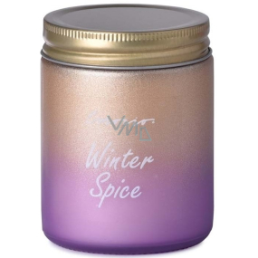 Emocio Winter Spice - Vánoční koření vonná svíčka sklo s plechovým víčkem 74 x 95 mm