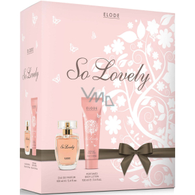 Elode So Lovely parfémovaná voda pro ženy 100 ml + tělové mléko 100 ml, dárková sada