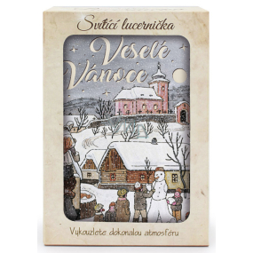 Nekupto Svítící lucernička Josef Lada Veselé Vánoce 13,7 x 20 x 5 cm