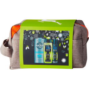 Fa Men Energy Boost sprchový gel 250 ml + deodorant sprej 150 ml + Syoss Men Clean & Cool šampon na vlasy 440 ml + kosmetická taška, kosmetická sada