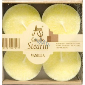 Adpal Stearin Maxi Vanilla - Vanilka vonné čajové svíčky 4 kusy
