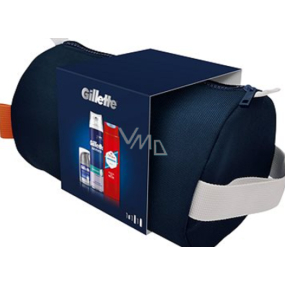 Gillette Series Protection pěna na holení 250 ml + Hydrates & Soothers 3v1 hydratační krém po holení 50 ml + Old Spice Whitewater sprchový gel 250 ml + etue, kosmetická sada