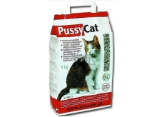 Pussy cat přírodní minerální podestýlka pro kočky a ostatní domácí zvířata 5 kg taška