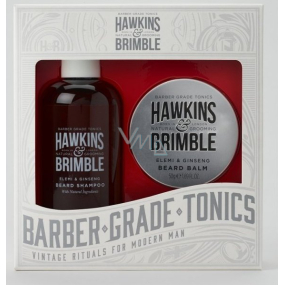 Hawkins & Brimble Men šampon na vousy 250 ml + balzám na vousy 50 ml, kosmetická sada pro muže