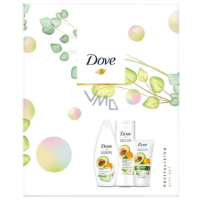 Dove Nourishing Secrets Povzbuzující Rituál Avokádový olej + extrakt z měsíčku lékařského sprchový gel 250 ml + tělové mléko 250 ml + krém na ruce 75 ml, kosmetická sada