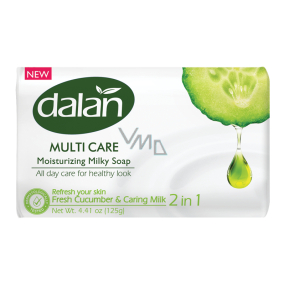 Dalan Multi Care Fresh Cucumber & Caring Milk toaletní mýdlo 90 g