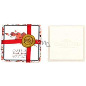 Castelbel Fresh Berries - Čerstvé bobule vánoční toaletní mýdlo 2 x 150 g, kosmetická sada