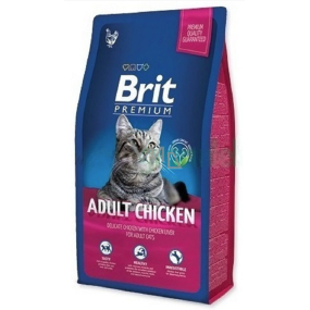 Brit Premium Adult kuře kompletní krmivo pro dospělé kočky 1,5 kg
