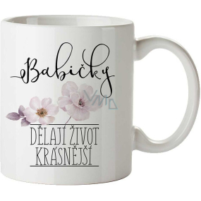 Bohemia Gifts Keramický hrnek s obrázkem Babičky dělají život krásnější 350 ml