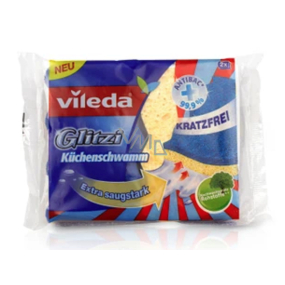 Vileda Glitzi Antibakteriální houba na nádobí 2 kusy