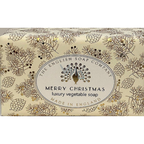 English Soap Vintage Merry Christmas přírodní parfémované toaletní mýdlo s bambuckým máslem 190 g