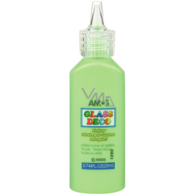 Amos Barva na sklo 10. Světle zelená 22 ml