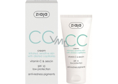 Ziaja CC krém SPF10 podrážděná, citlivá pleť s rozšířenými žilkami 50 ml