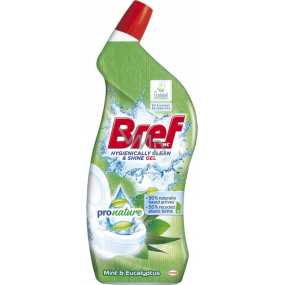 Bref Pro Nature Mint & Eucalyptus WC gel proti vodnímu kameni 700 ml