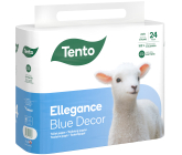 Tento Ellegance Blue Decor toaletní papír 3 vrstvý, 15,5 m, 24 kusů