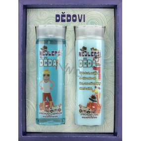Bohemia Gifts Nejlepší děda sprchový gel 200 ml + šampon na vlasy 200 ml, kosmetická sada pro muže