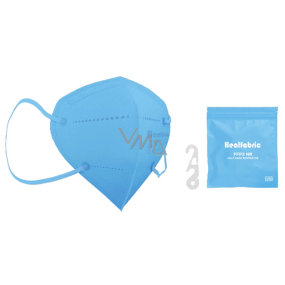 Healfabric Respirátor ústní ochranný 5-vrstvý FFP2 obličejová maska světle modrá 1 kus