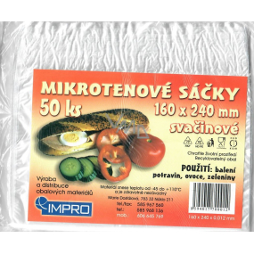 Impro Sáček mikroténový svačinový 12my 160 x 240 mm 50 kusů