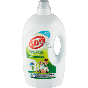 Savo Universal bez chlóru prací gel na bílé a barevné prádlo 70 dávek 3,5 l
