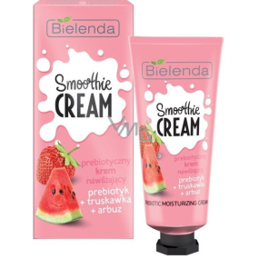Bielenda Smoothie Cream Jahoda + Meloun + Probiotika hydratační krém na obličej a dekolt 50 ml