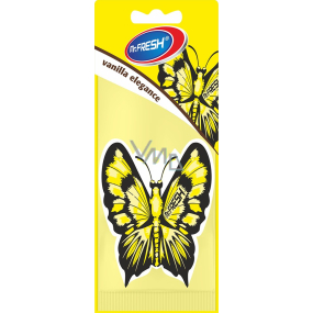 Mister Fresh Car Parfume Motýl Vanilla Elegance osvěžovač vzduchu závěsný 7,5 g