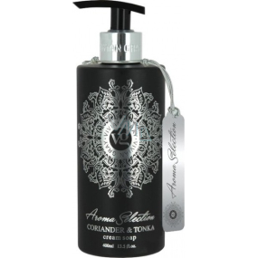 Vivian Gray Aroma Selection Coriander & Tonka luxusní tekuté mýdlo s dávkovačem 400 ml