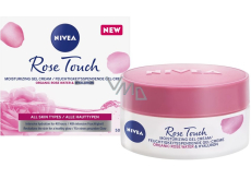 Nivea Rose Touch hydratační denní gel-krém pro všechny typy pleti 50 ml