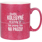 Albi Kameninový hrnek Kolegyně malinový 570 ml