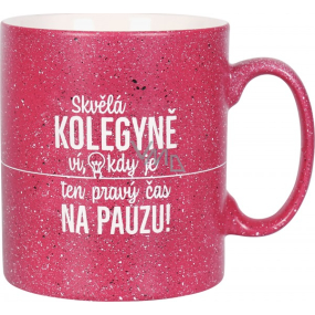 Albi Kameninový hrnek Kolegyně malinový 570 ml