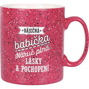 Albi Kameninový hrnek Babička malinový 570 ml