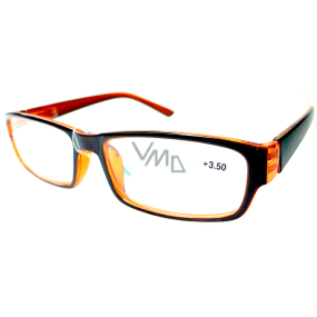 Berkeley Čtecí dioptrické brýle +3,5 plast černo-oranžové 1 kus MC2062