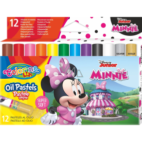 Colorino Olejové pastelky Disney Minnie kulaté 12 barev