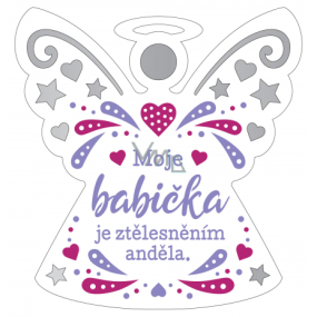 Albi Závěsná plaketka anděl Babička 9 x 10 cm