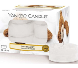 Yankee Candle Soft Blanket - Jemná přikrývka vonná čajová svíčka 12 x 9,8 g