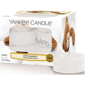 Yankee Candle Soft Blanket - Jemná přikrývka vonná čajová svíčka 12 x 9,8 g