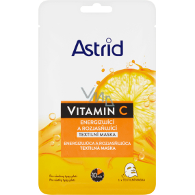 Astrid Vitamin C pleťová textilní maska pro hydrataci pleti 20 ml