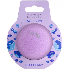 Gabriella Salvete Blueberry šumivá bomba do koupele s vůní borůvek pro děti 100 g