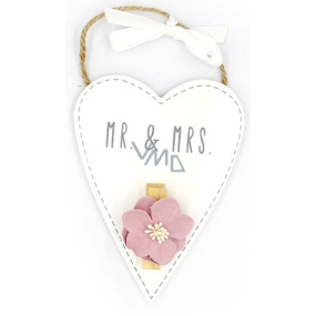 Nekupto Cedulka střední Mr. & Mrs. 14 x 10 x 2 cm