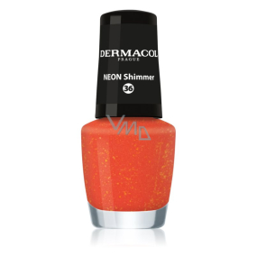 Dermacol Neon Nail Polish Neonový lak na nehty 36 Neon Shimmer 5 ml